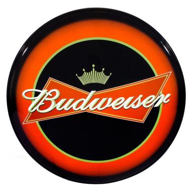 Imagem de Luminoso de Parede Cerveja Budweiser Color Retrô Vintage P Bar, Garagem,churrasqueira,espaço Gourmet