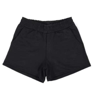 Imagem de Short Moletom Feminino Dia a Dia - Mal Me Quer, Preto, G