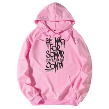 Imagem de Blusa Moletom Hip Hop Quebrada Frases Favela Rap Street wear, Rosa, gg
