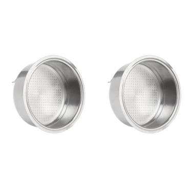 Imagem de Filtro de Xícara de café de 2 Peças Filtro de Cesta de Filtro Não Pressurizado para Filtro de café, Filtro de café de Aço Inoxidável Reutilizável Máquina de café de Xícara única