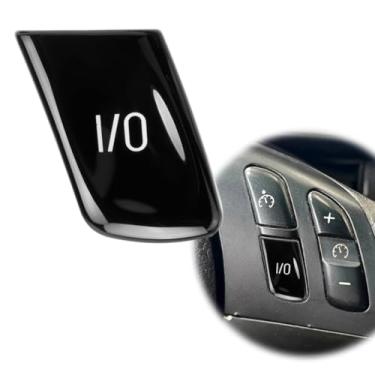 Imagem de Interruptor de botão IO de controle de volante ABS para carro para BMW Série 3 E46 M3 1998-2004 Botão E/S (botão I/O preto brilhante)