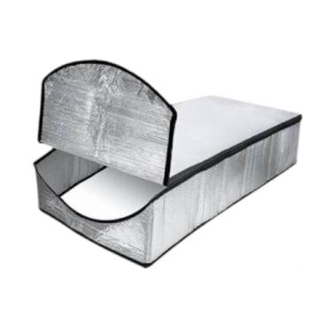 Imagem de WeiLaiKeQi Capa de isolamento para escada de sótão, capa protetora contra poeira, economia de energia, porta de escada, isolador de escada, tenda, cobertura de