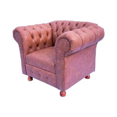 Imagem de Poltrona Luiz XV Chesterfield Capitone Antilope - NOVO ENCANTO