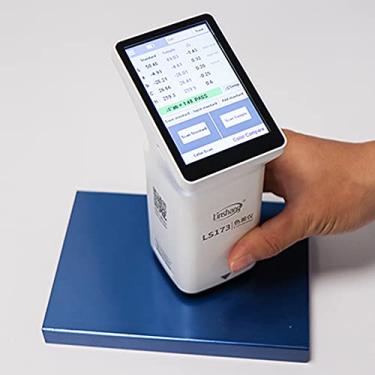 Imagem de LS173 Colorímetro multifuncional portátil D/8°, tela sensível ao toque, analisador de diferença de cor, testador de cor