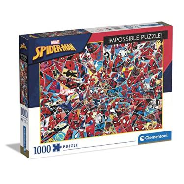 Imagem de Clementoni - Puzzle 1000 peças Spiderman impossível, puzzle adulto superheróis marvel (39657)