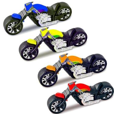 Imagem de Kit 6 Moto Rodão 21cm Brinquedo Atacado Barato Doação Presente - Bs to