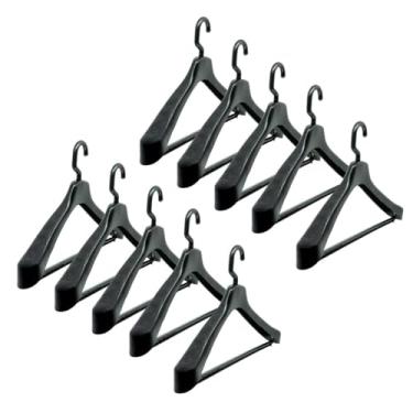 Imagem de Cabide de Terno Anatômico Giratório Preto - 10 unidades