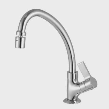 Imagem de Torneira para Cozinha com Bica Móvel de Mesa Atria 1173 bj aa Meber Metais Cromado