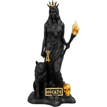Imagem de Estátua Hecate - Deusa grega - Versão 6 (Cor Aurum Noctis)