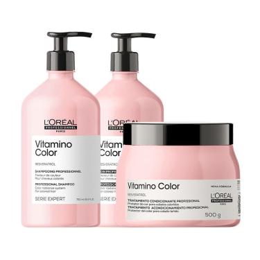 Imagem de Kit L'Oréal Pro Serie Exp Vitamino Color - Sh E Cond E Másc