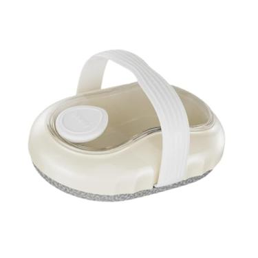 Imagem de Zialofi Escova de banho escova de chuveiro portátil chuveiro lavbro, Bege Branco