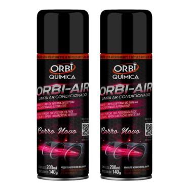 Imagem de Kit Com 2 Higienizadores Limpa Ar Condicionado Fragrância Carro Novo -