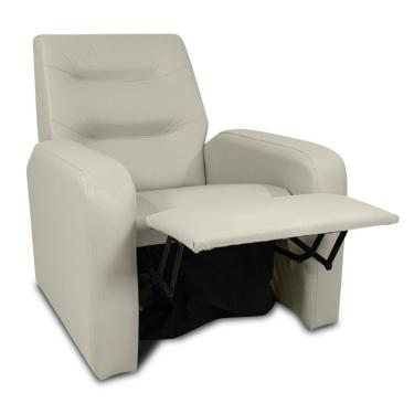 Imagem de Poltrona Reclinável Classic Material Sintético 2 Posições Matrix Bege