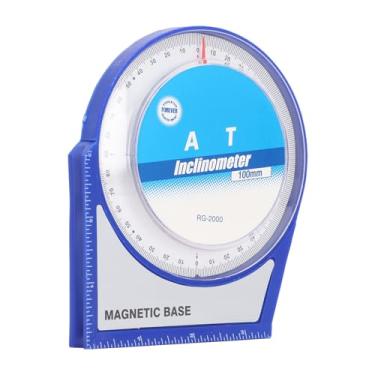 Imagem de Localizador de ângulo de base magnética, inclinômetro de plástico ABS 4 x 90 graus, ferramenta localizadora de ângulo transferidor para medições de precisão