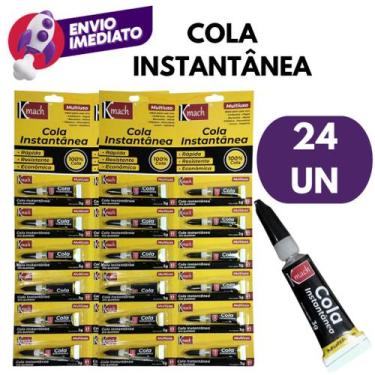 Imagem de Kit Super Cola Instantânea 3g Gel Ultra Secagem Rápida Adesivo Uso Ger