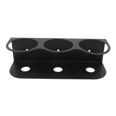 Imagem de Eujgoov Organizador de Artesanato para Economia de Espaço para Barragem de Garrafas de Mamadeira para Montagem de Parede para Garagem para Casa, Aço Carbono (Três orifícios (espaçamento do orifício: