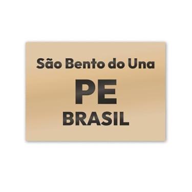 Imagem de Imã de Geladeira São Bento do Una Pernambuco MDF 8cm x 5cm