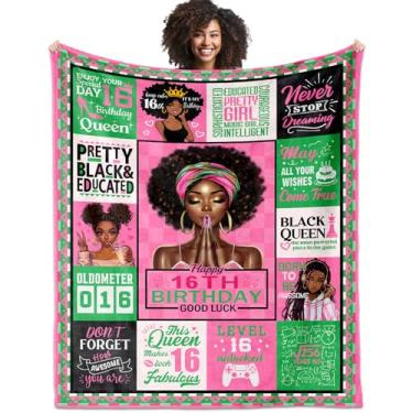 Imagem de 16 presentes afro-americanos para meninas, presentes de aniversário de 16 anos para meninas negras, ideias de presente de aniversário de 16 anos, decorações de aniversário de 16 anos, presentes de
