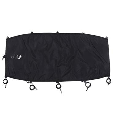 Imagem de Cockpit de caiaque Capa à prova d'água à prova d'água Poliéster Oxford Pano UV50 Proteção de bungee ajustável Cordos de caiaques de caiaques acessórios para barcos de canoagem (L)