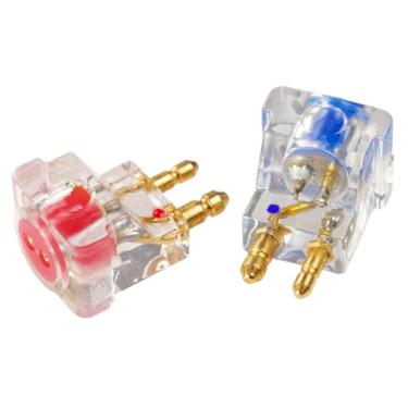 Imagem de Easy Dock Lab FitEar para IEM de 2 pinos 0,78 mm para FitEar TG334, TG335, puro, prata, adaptador Bluetooth IEM, FitEar macho para fêmea de 2 pinos de 0,78 mm (FitEar para 2 pinos planos)
