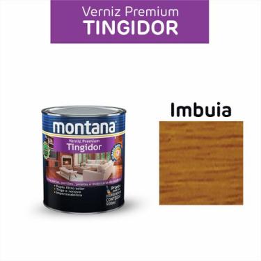 Imagem de Verniz Tingidor Brilhante Para Madeiras Montana 900ml, Imbuia
