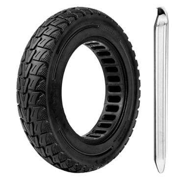 Imagem de Pneus sólidos de 25 x 5,5 cm para scooter elétrica, roda de substituição 50/75-6.1, pneu de borracha 10X2,125 para Gotrax G4/XR/VR& Turboant X7 MAX/Pro/M10& F25& Xiaomi M365/Pro/Pro 2/1S preto (1 peça