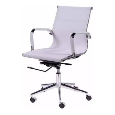Imagem de Cadeira Office Escritório Esteirinha Or Design 3303 Baixa Cor Branco