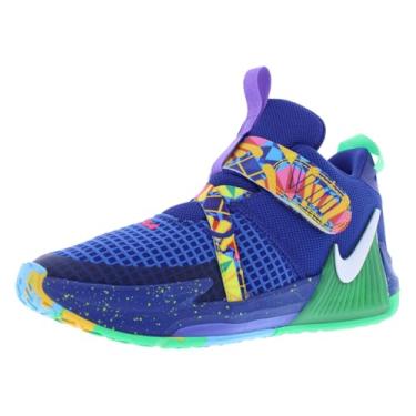 Imagem de Tênis infantil Lebron Witness 7 (DQ8647-400, azul royal/Game Royal/Algas elétricas/branco), Azul royal profundo/Game Royal/Algas elétricas/branco, 11 Little Kid
