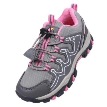 Imagem de UOVO Tênis para meninos, meninos, meninos, tênis de corrida à prova d'água, para caminhada, atlético, ao ar livre, antiderrapante (meninos pequenos/grandes), rosa, 12 Little Kid