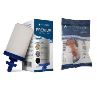 Imagem de Kit 01 un Vela Oásis Água Alcalina Tripla Ação Prata Coloidal+ 01 un T