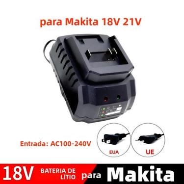 Imagem de Carregador De Bateria De Íon-lítio Makita 18V 21V Portátil Carregador 