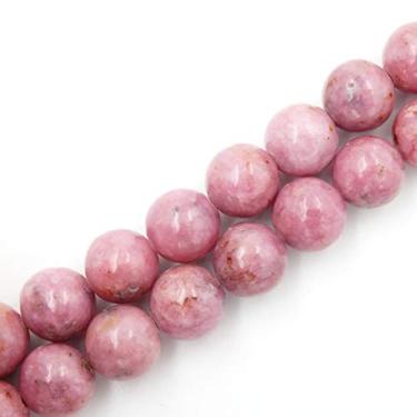 Imagem de malahill Grânulos de pedra preciosa premium para fabricação de joias preciosas contas de pedra natural atacado 2 fios de rodocrosita grau AAA 8 mm