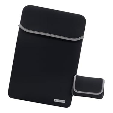 Imagem de LENTION Capa para Notebook com Bolsa Organizadora,Poliéster Resistente à Água, Proteção Slim com Bolso para Acessórios, Fechamento em Velcro compatível com MacBook Air/Pro 2021, 2020 e 2019