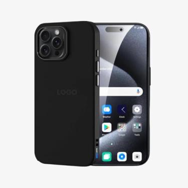 Imagem de SMART E CASE Capa Capinha Case Proteção Premium com Interior em Microfibra, Preta, Resistente a Impactos (iPhone 15 Pro)