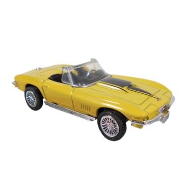 Imagem de OPO 10 - Model car Compatible with Chevrolet Corvette 1967 Yellow and Black 1/43 City Cruiser New RAY - 813086