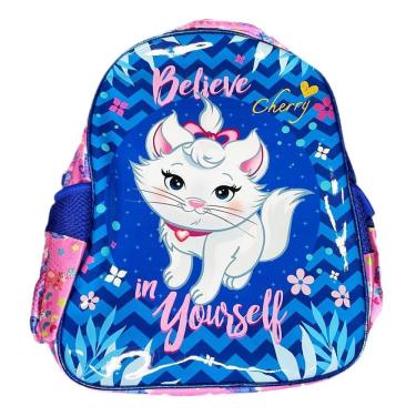 Imagem de Mochila De Alças Escolar Magic Place Unicórnio E Gata Cherry