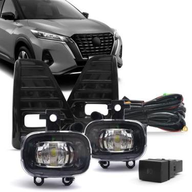 Imagem de Kit farol de milha full led do novo Nissan Kicks 2021 2022 2023 e 2024