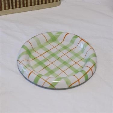 Imagem de Prato de serviço prato de cerâmica para casa de 20 cm prato quadriculado prato de grafite valor café da manhã prato de sobremesa prato de frutas para cozinha pratos de restaurante (cor: 3)