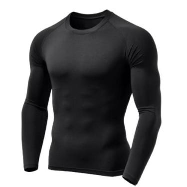 Imagem de Camisa térmica manga longa dry fit masculina e feminina proteção UV - 