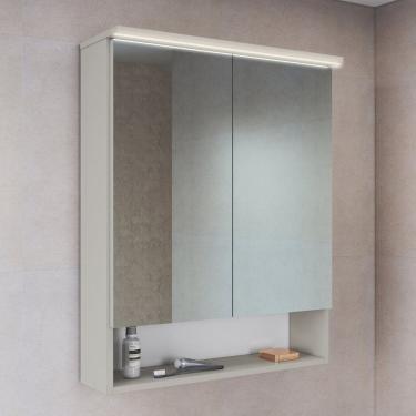 Imagem de Armário Espelheira para Banheiro com 2 Portas e Iluminação Led Arenas