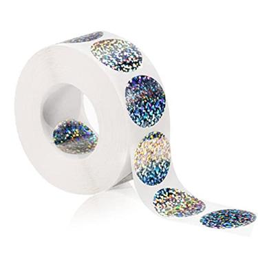 Imagem de Adesivos Scratch Off Diâmetro 2,5 cm DIY Lottery Ticket Love Message Hologram Dots Round Activity Card Material