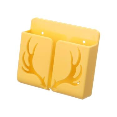 Imagem de Pacote com 1 chifre montado na parede - organizador de design, ideal para armazenar telefones, controles remotos e acessórios pequenos