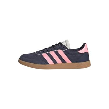 Imagem de adidas Tênis feminino Breaknet Sleek, Azul marinho/rosa brilhante/branco, 35