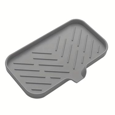 Imagem de Saboneteiras de silicone para banheiro, suporte de esponja para pia de cozinha, suporte de sabão de chuveiro com dreno, bandeja dispensadora de saboneteira, saboneteira