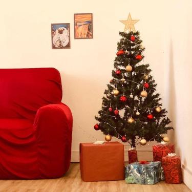 Imagem de Árvore De Natal Luxo 1,50 Altura Base Ferro 380 Galhos