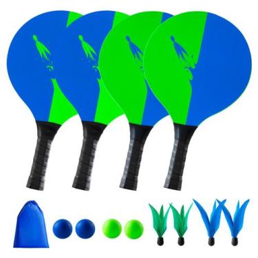 Imagem de Conjunto de bolas de remo U&C Planet com 4 pás, bolas e passarinhos