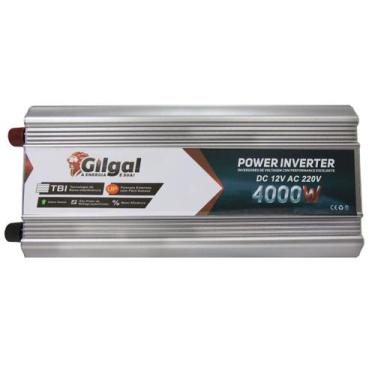 Imagem de Inversor OffGrid 4000W 12V Para 220V Onda Senoidal Gilgal  Ideal Ar Co