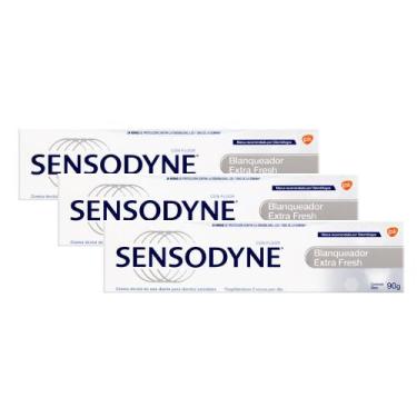 Imagem de Kit 3 Creme Dental Sensodyne Branqueador Extra Fresh 90g
