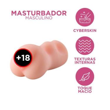 Imagem de Masturbador Masculino Realístico em Cyberskin Macia - Papo de Amigas, 