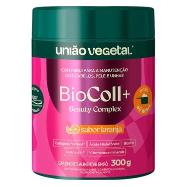 Imagem de Biocoll+ em Pó. Colágeno Verisol, Ácido Hialurônico, Nutricolin, Vitaminas e Minerais. União Vegetal (Laranja)